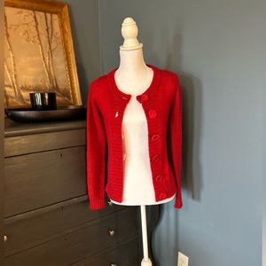 Bryan Bradley 2007 Red Mohair Cardigan